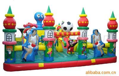 廠家直銷(xiāo)專(zhuān)業(yè)生產(chǎn)兒童充氣玩具蹦床、城堡 項(xiàng)城市水寨東方氣模玩具廠供應(yīng)